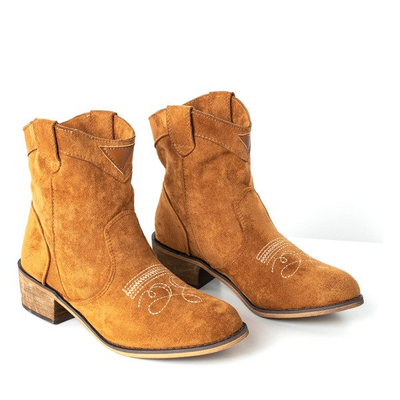 Braune Cowboystiefel mit niedrigen Absätzen Toronto - Schuhe 1