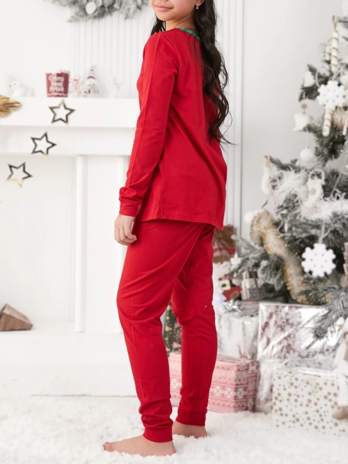 Royalfashion Різдвяні дитячі піжами з малюнком