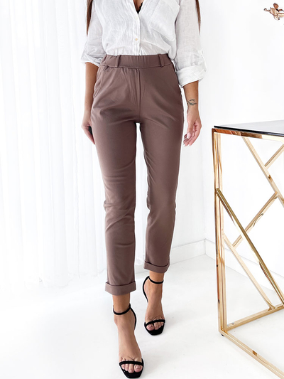 Royalfashion Hellbraune Damen Treggings