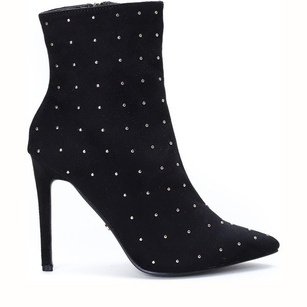 Schwarze Stöckelschuhe mit Strasssteinen Audrey - Footwear