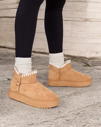 Royalfashion Kurze Damen Schneestiefel Ewioz