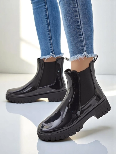 Royalfashion Лаковані жіночі гумові чоботи EriEri