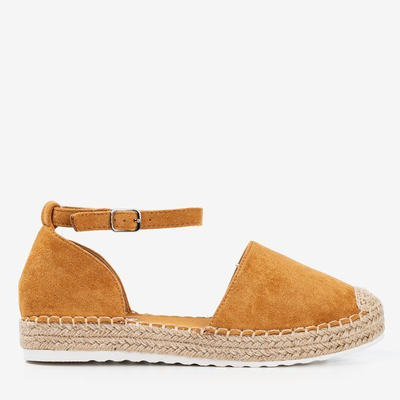 Braune Damen-Espadrilles auf der Citiva-Plattform - Schuhe 1