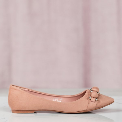Dunkelrosa Ballerinas mit Aya-Dekor - Schuhe 1