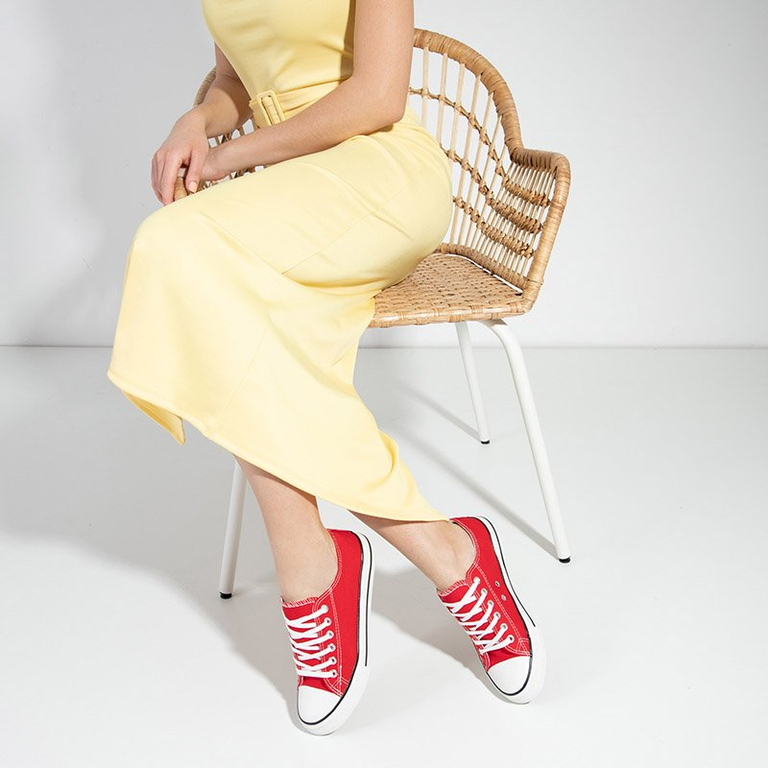 OUTLET Rote Gabrela Damensneaker - Schuhe