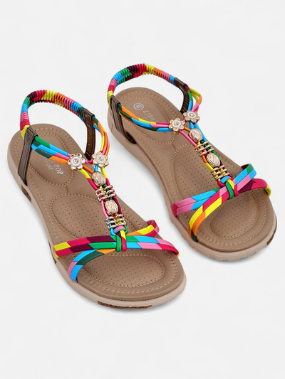 Royalfashion Damen-Sandalen mit Verzierungen Veve