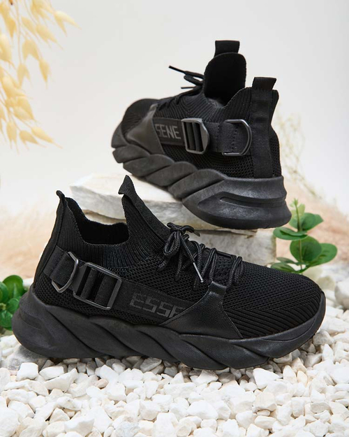 Esmeralda Чорні Кросівки на Плоскій Підошві