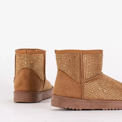 OUTLET Damen Schneestiefel mit Camel Zirkonia Rudis - Schuhe