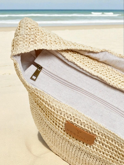 Royalfashion Große Strohtasche für Damen Marella Natura