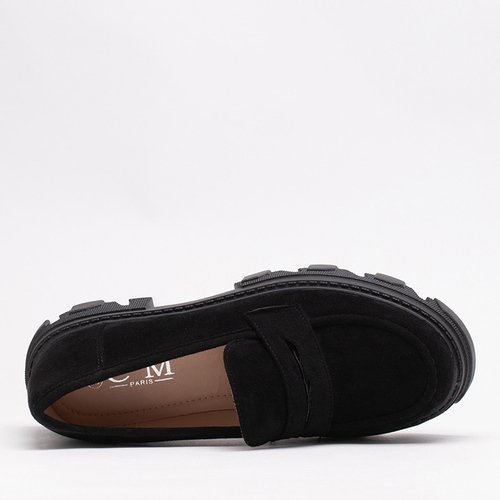 OUTLET Чорні жіночі еко-замшеві туфлі Visavi - Взуття