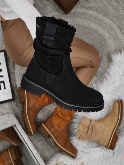 Höhere Damenstiefeletten aus Öko-Wildleder Liora