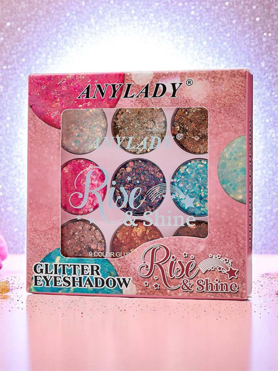 Palette mit 9 Glitzer-Lidschatten