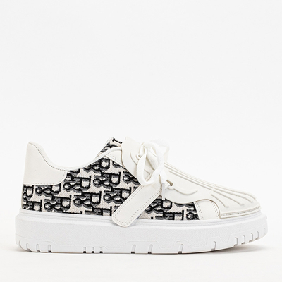 Weiße Sport-Sneaker für Damen mit Ibibis-Aufdruck - Schuhe