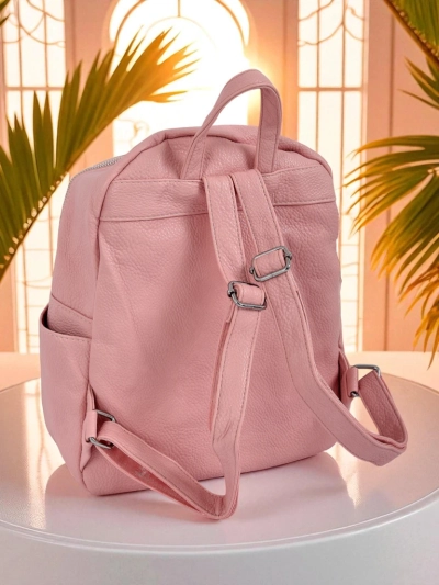 Aurelia Rosa – Damenrucksack Królewska Moda aus Öko-Leder, groß für A4