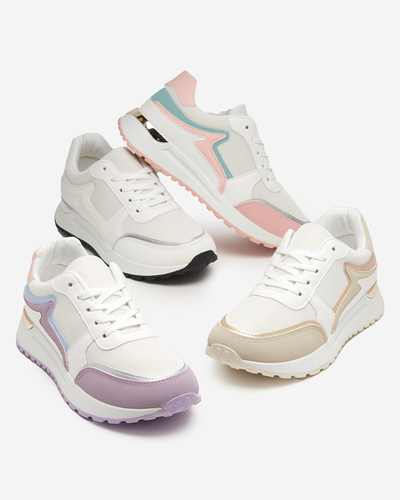 Delani Damen-Sportschuhe weiß pastell - Schuhe