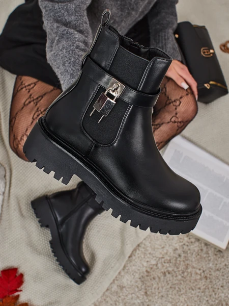 Eko-Leder Damenstiefeletten Talve