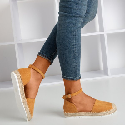 Braune Damen-Espadrilles auf der Citiva-Plattform - Schuhe 1