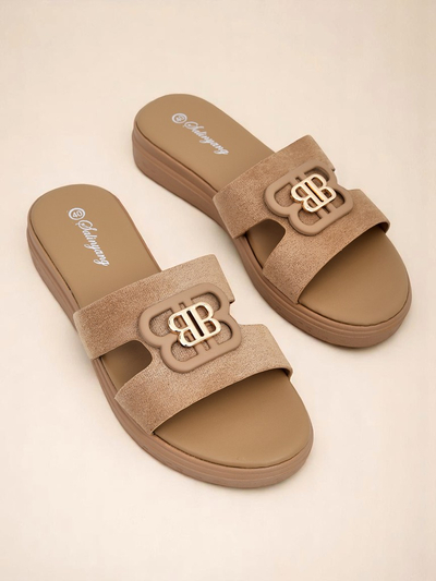 Royalfashion Damen Pantoletten mit flacher Sohle ChicStep