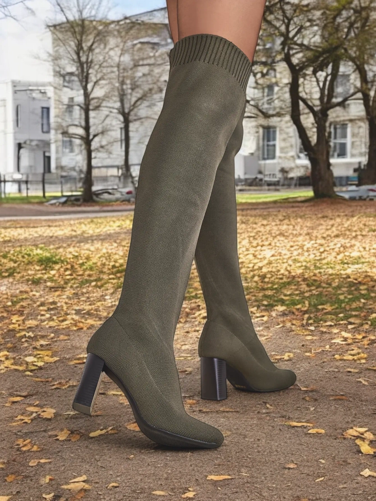 Royalfashion Damen Overknee-Stiefel Melioi