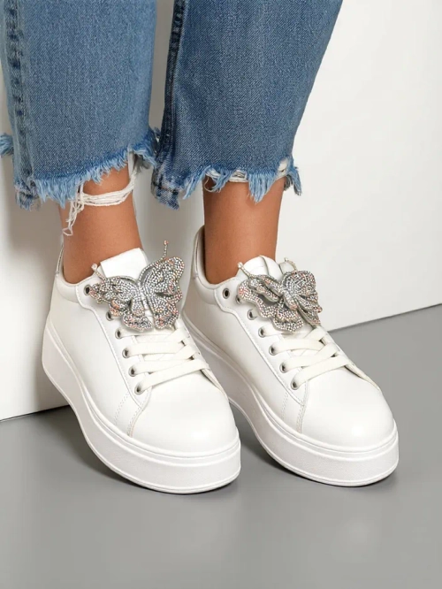 Royalfashion Жіночі платформені кросівки з метеликом Obellay