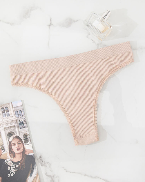 Жіночі трусики-бріфи Royalfashion Beige