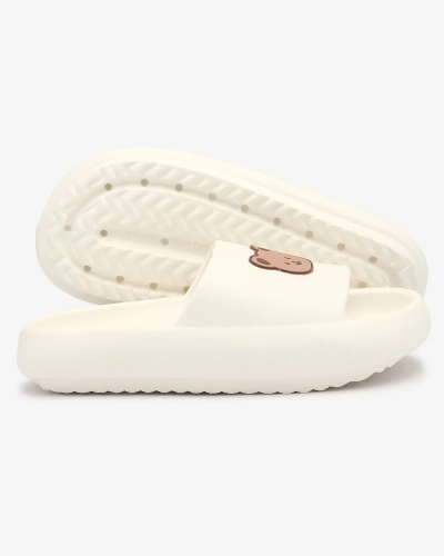 Жіночі гумові шльопанці Royalfashion White Mabyn