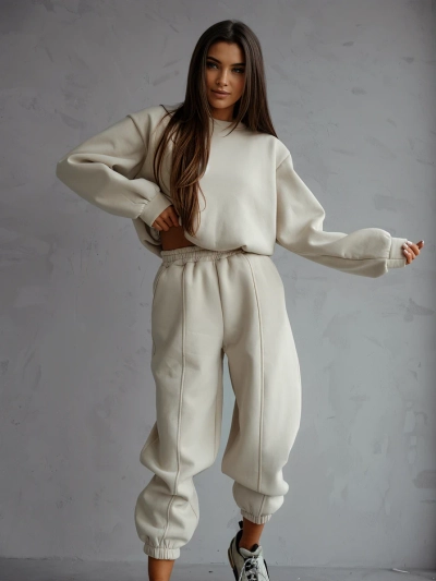 Royalfashion Damen Baumwoll-Trainingsanzug Set
