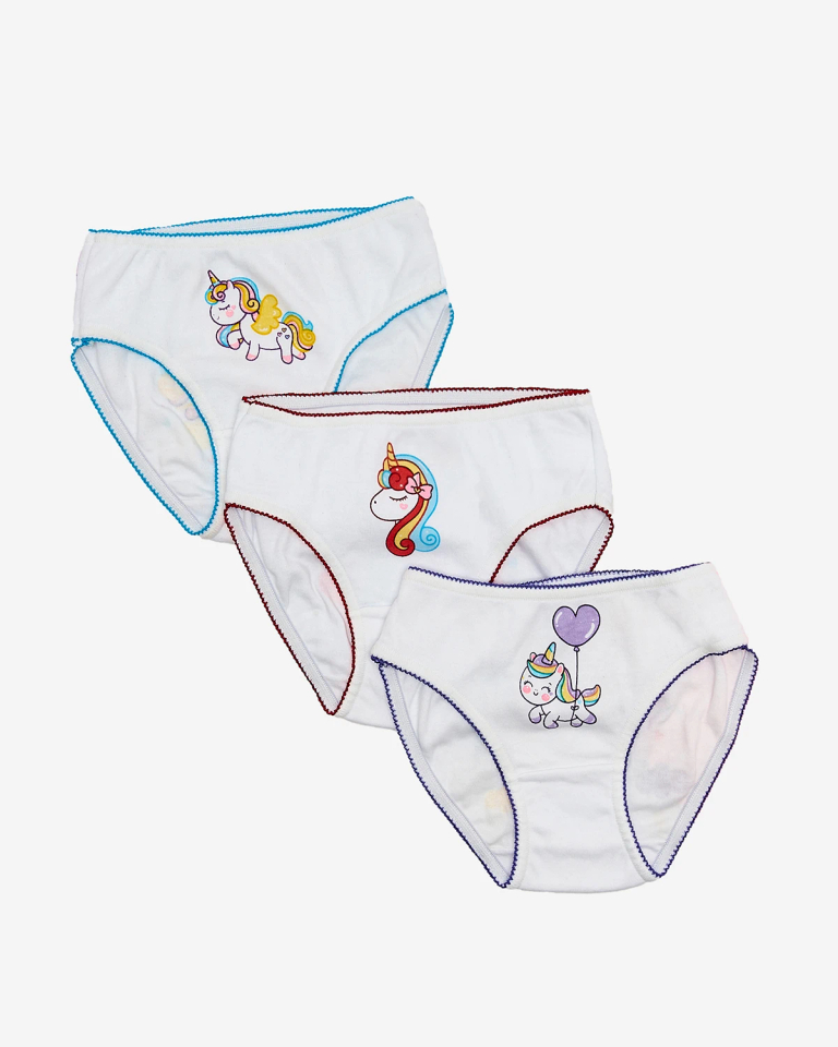 Royalfashion Höschenset für Mädchen mit farbenfrohem Einhorndruck