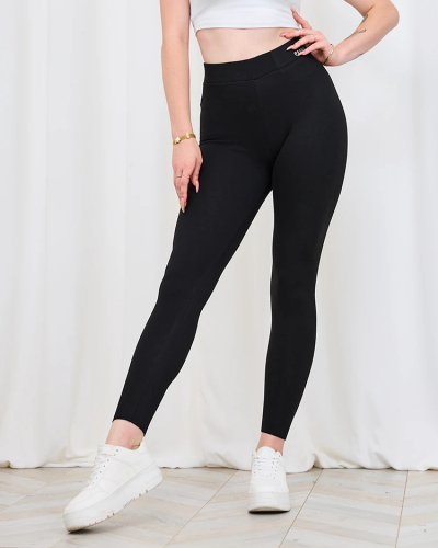 Royalfashion Schwarze isolierte Damen-Leggings