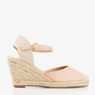 Puderkeilsandalen a'la espadrilles Tidem - Schuhe