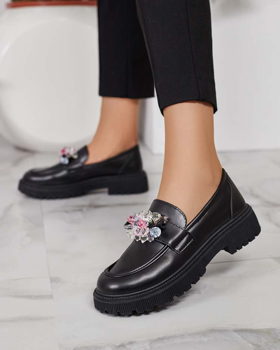 Royalfashion Жіночі мокасини з різнокольоровим бісером Karonia