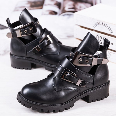 Schwarze flache Absätze Loca - Schuhe 1