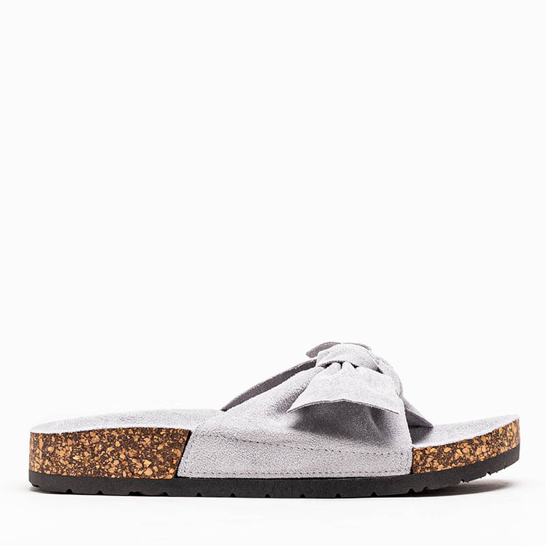 Graue Frauenschuhe mit Sun and Fun-Schleife - Schuhe