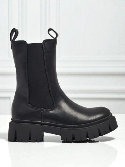 Höhere Damenstiefeletten aus Öko-Leder Dorvella