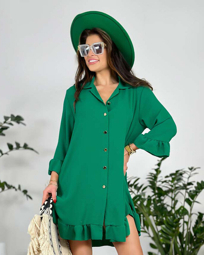 Royalfashion Damen-Oversize-Kleid mit Rüsche