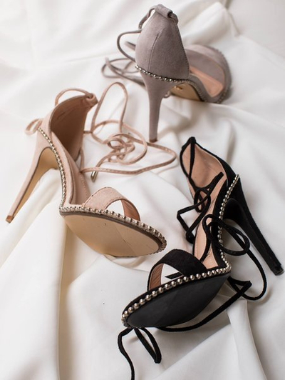 Beigegebundene Sandalen mit hohem Absatz Taya - Footwear