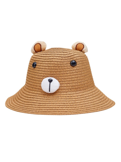 Royalfashion Kinder Strohhut Bär