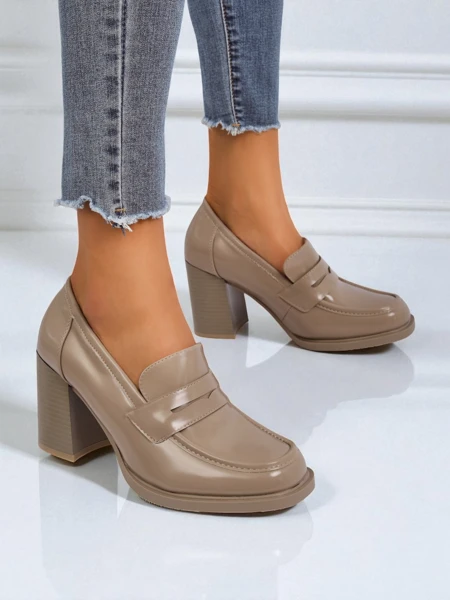 Royalfashion Damen Mokassins mit Absatz Minerva