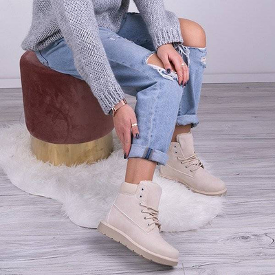 OUTLET Be Happy, beige, isolierte Wanderschuhe - Schuhe