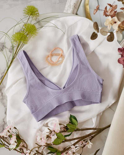 Royalfashion Damen Sport-BH gerippt