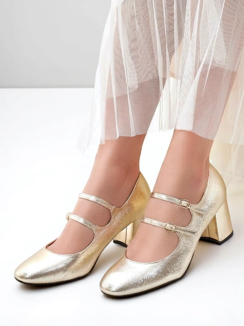 Royalfashion Жіночі лаковані туфлі на підборах з ременями Ovinna