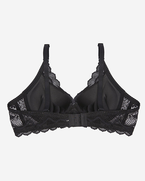 Чорно-рожевий жіночий мереживний бюстгальтер - Жіноча білизна