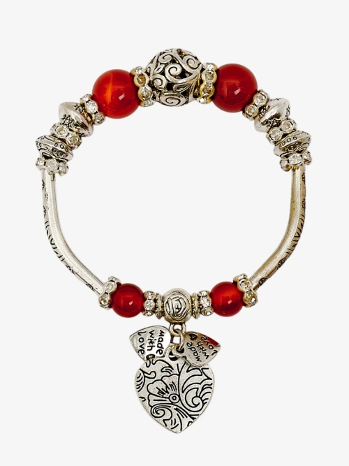 Жіночий браслет з сердечками Heart Glitz