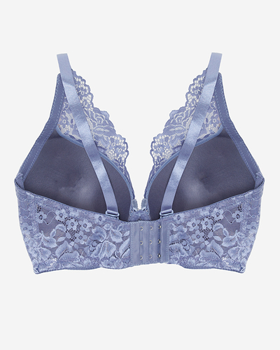 Pinker BH mit violetter Spitze - Underwear