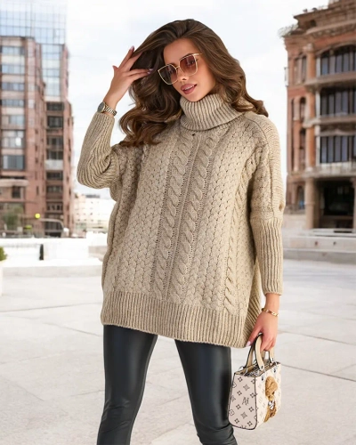 Royalfashion Damen-Rollkragenpullover
