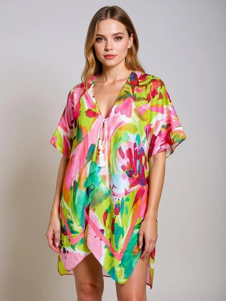 Royalfashion Pareo - Damen Sommer-Strandtunika mit gemustertem Design Wild Coast