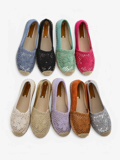 Royalfashion Damen perforierte Espadrilles Verela