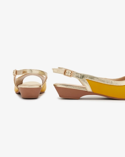 Damen-Outdoor-Ballerinas in Senffarbe Axoco- Footwear