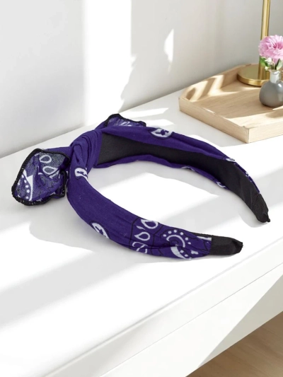 Royalfashion Gemustertes Haarband mit Schleife Mila