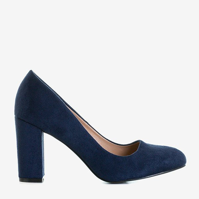 Dunkelblaue Pumps auf dem Amelle-Pfosten - Schuhe